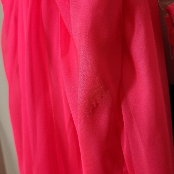 Strapless Jeweled Pink Prom Dress - Picture 12 of 17